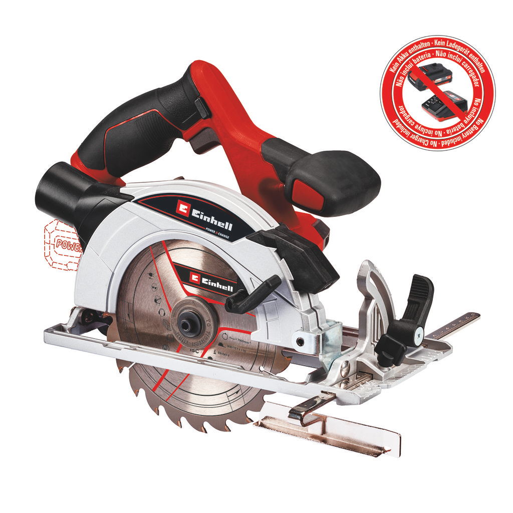 EINHELL - TE-CS 18/165-1 Li - Solo, Cordless Circular Saw - (NO STARTER KIT)