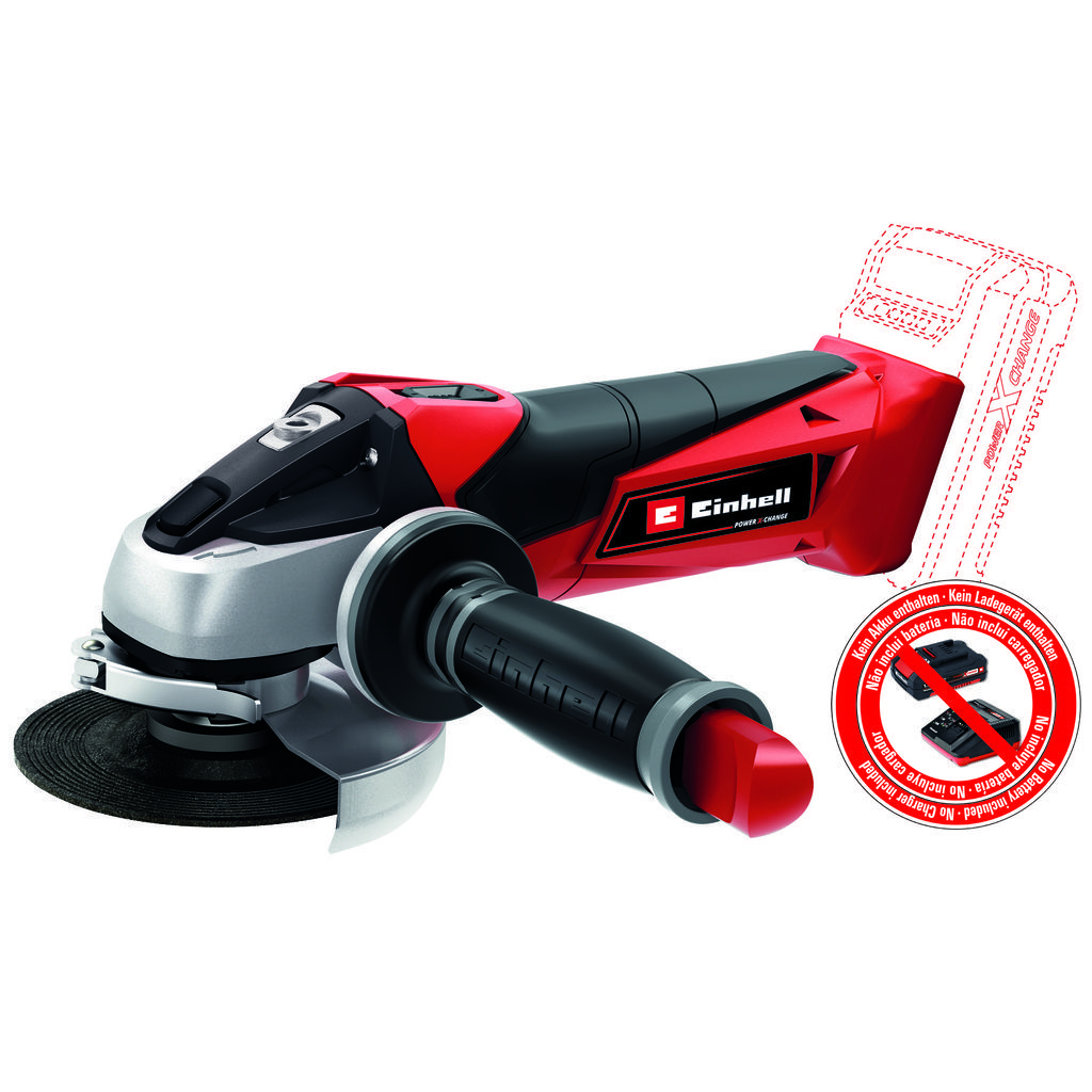 EINHELL - TE-AG 18/115 Li-Solo, Cordless Angle Grinder - (NO STARTER KIT)