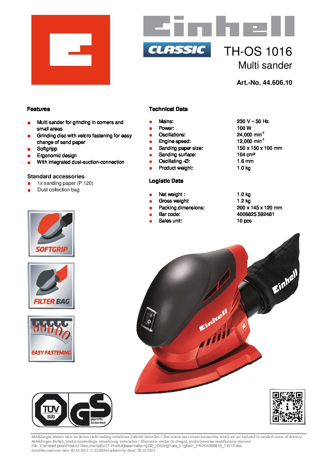 EINHELL - TH-OS 1016, Multi-Sander (CORDED) - Image 2